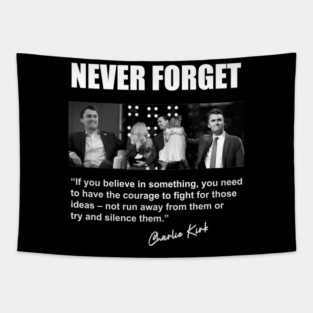 Charlie Kirk tribute 2 Tapestry