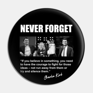 Charlie Kirk tribute 2 Pin