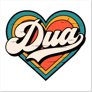 Dua Heart First Name Personalized Funny I Love Dua Posters and Art