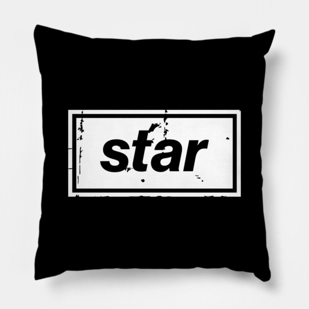 Star - Oasis Mancunian Indie Anthem Pillow by Butter Creative