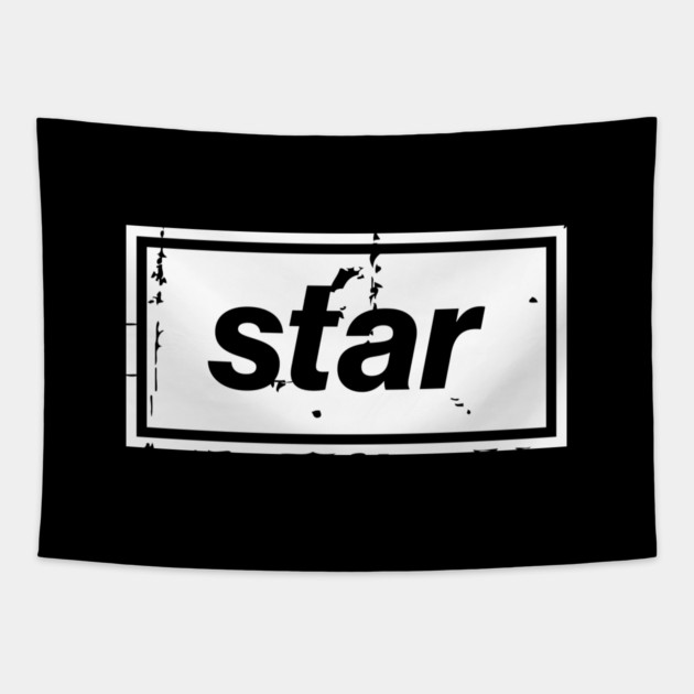 Star - Oasis Mancunian Indie Anthem Tapestry by Butter Creative