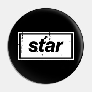Star - Oasis Mancunian Indie Anthem Pin