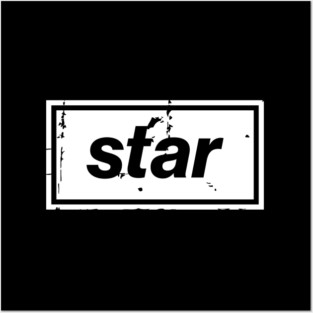 Star - Oasis Mancunian Indie Anthem Posters and Art