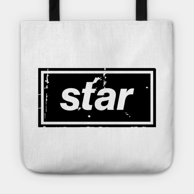 Star - Oasis Mancunian Indie Anthem Black Tote by Butter Creative