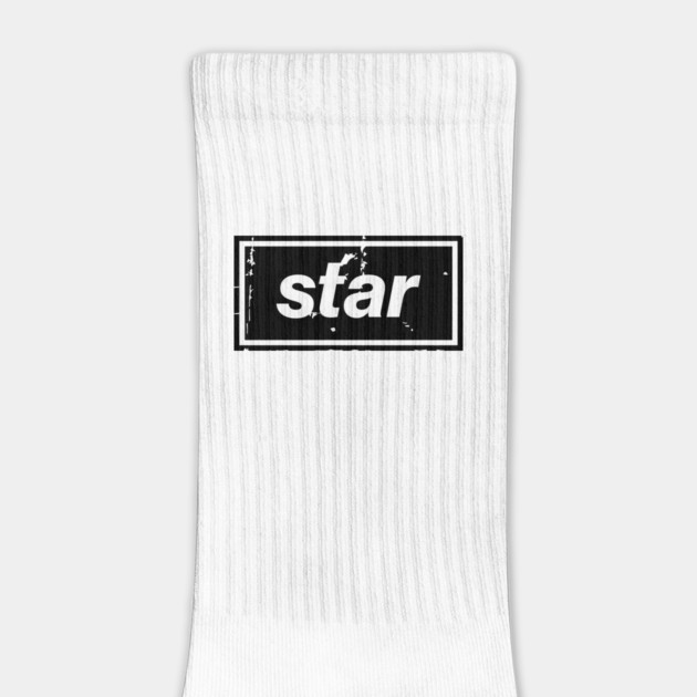 Star - Oasis Mancunian Indie Anthem Black by Butter Creative