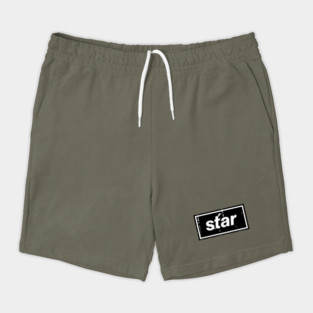 Star - Oasis Mancunian Indie Anthem Black Shorts