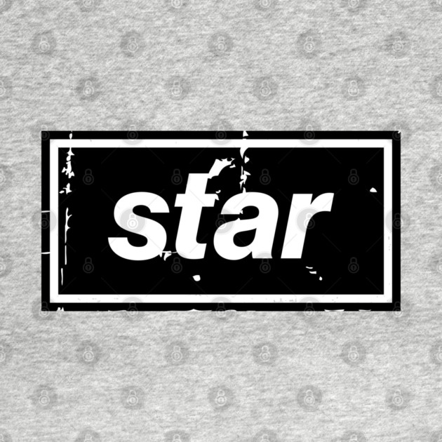 Star - Oasis Mancunian Indie Anthem Black by Butter Creative