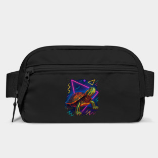 Retro Neon Southern Painted Turtle Bag