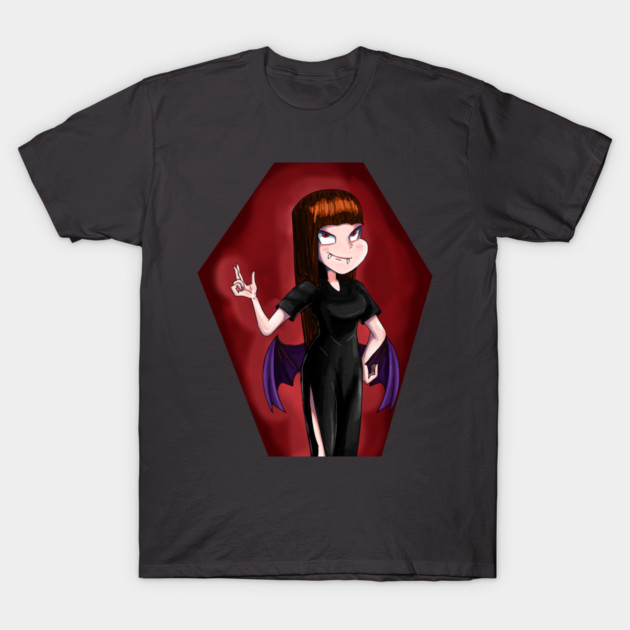 Vampire lady T-Shirt by droidmonkey