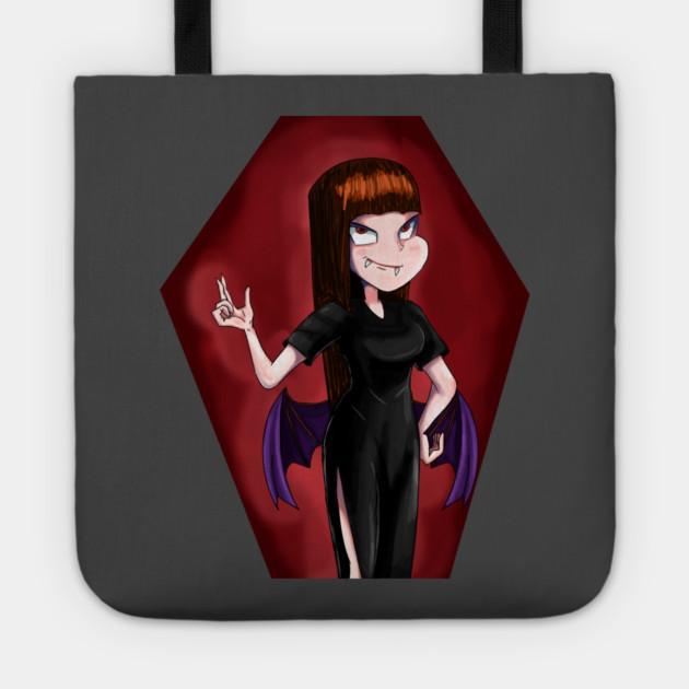 Vampire lady Tote by droidmonkey