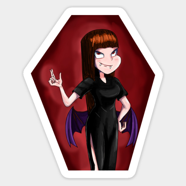 Vampire lady Magnet by droidmonkey