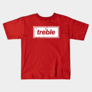 United Treble Football Oasis Indie Music Manchester White Kids T-Shirt