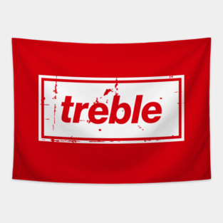 United Treble Football Oasis Indie Music Manchester White Tapestry