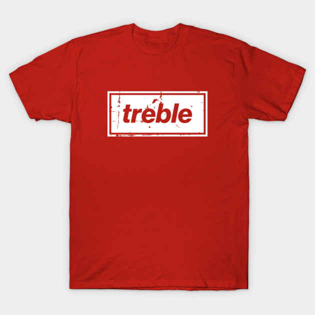 United Treble Football Oasis Indie Music Manchester White T-Shirt by Butter Creative