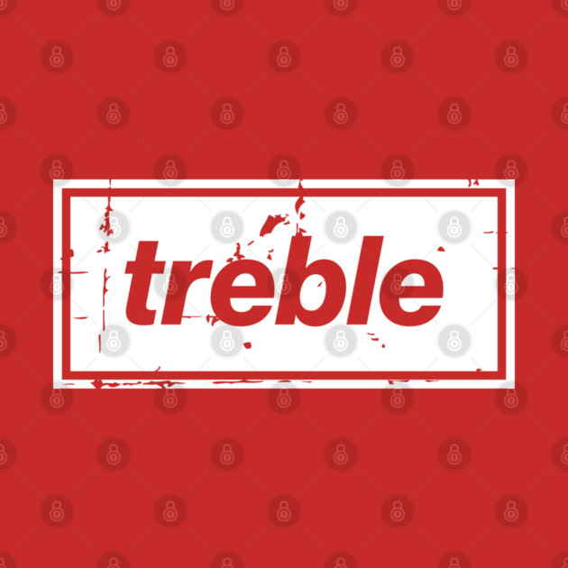 United Treble Football Oasis Indie Music Manchester White by Butter Creative