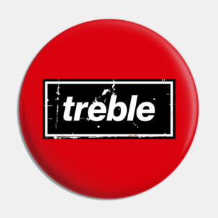 United Treble Football Oasis Indie Music Manchester Pin