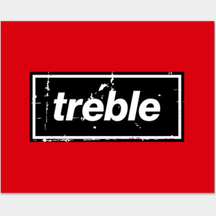 United Treble Football Oasis Indie Music Manchester Posters and Art