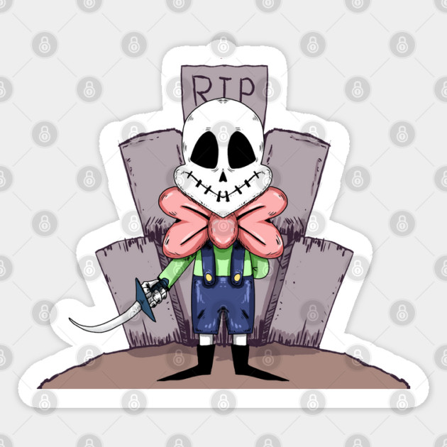 Skull Boi Sticker by droidmonkey