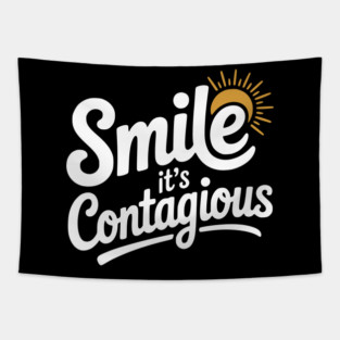Smile It’s Contagious Tapestry