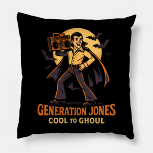 generation jones cool halloween Pillow