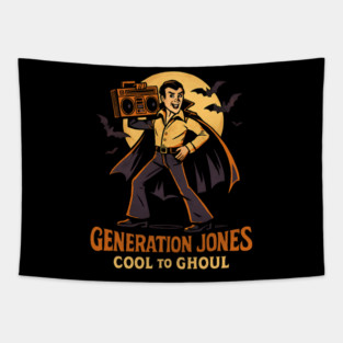 generation jones cool halloween Tapestry