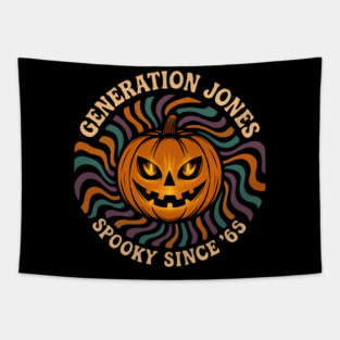 generation jones pumpkin halloween Tapestry