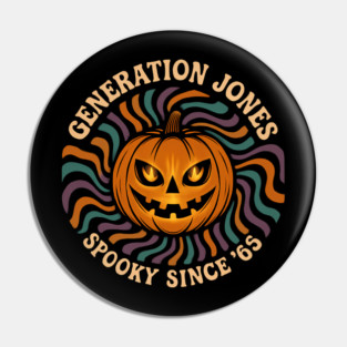 generation jones pumpkin halloween Pin