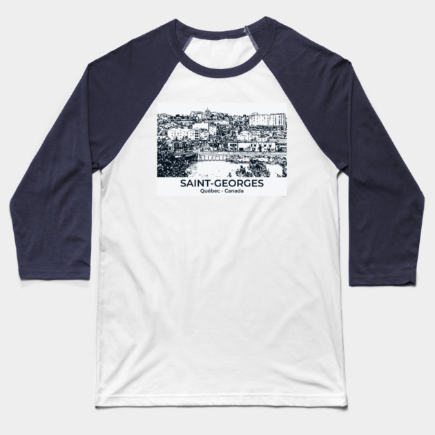 Saint-Georges - Québec Baseball T-Shirt by Lakeric
