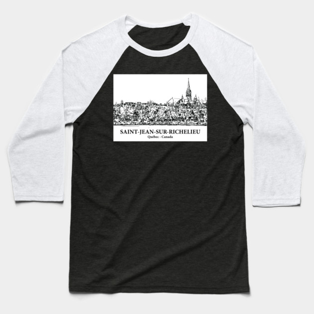 Saint-Jean-sur-Richelieu - Québec Baseball T-Shirt by Lakeric