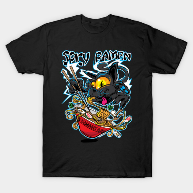 Spicy Ramen Cat T-Shirt by eShirtLabs