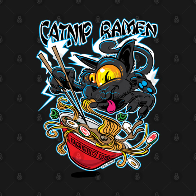 Catnip Ramen Cat by eShirtLabs