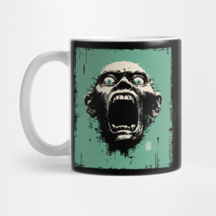 Screaming Ghoul Retro Horror Portrait Mug