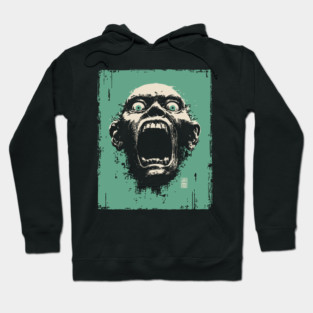 Screaming Ghoul Retro Horror Portrait Hoodie