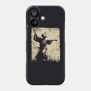 Samurai With Jack O'Lantern Mask Vintage Style Phone Case