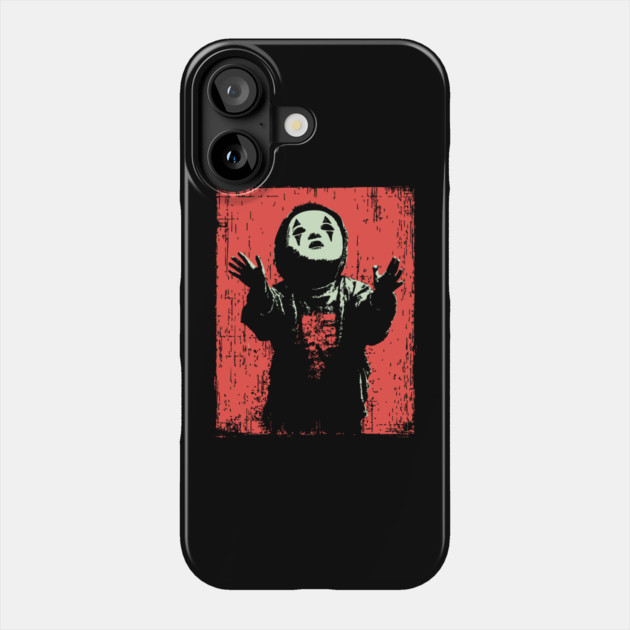 Creepy Child in Oni Mask Phone Case by TuncGK