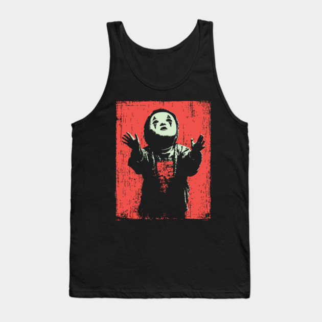 Creepy Child in Oni Mask Tank Top by TuncGK