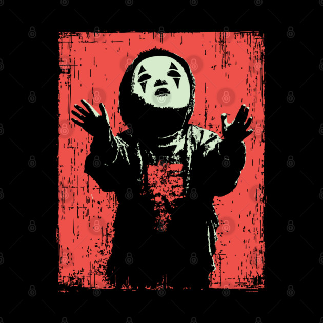 Creepy Child in Oni Mask by TuncGK