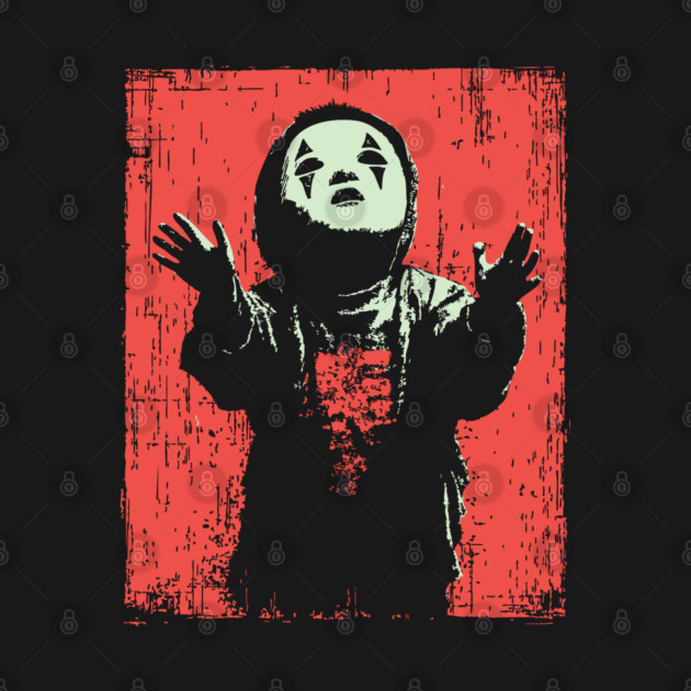 Creepy Child in Oni Mask by TuncGK