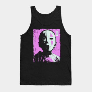 Masked Child With Purple Highlights Tank Top