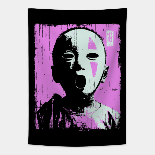 Masked Child With Purple Highlights Tapestry by TuncGK