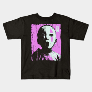 Masked Child With Purple Highlights Kids T-Shirt