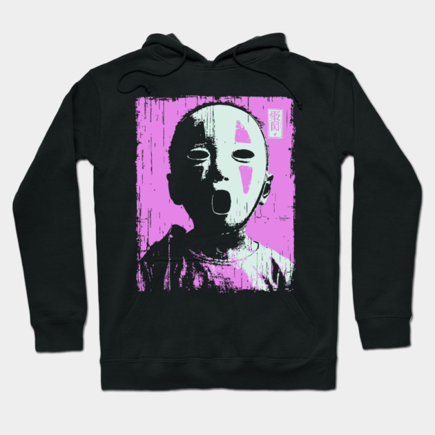 Masked Child With Purple Highlights Hoodie by TuncGK