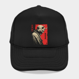 Japanese Oni Demon Mask Portrait Hat