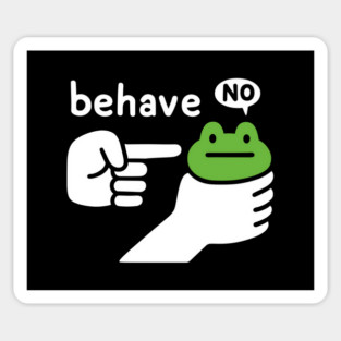 Dishonest Frog Funny Frog Meme Behave No Sticker