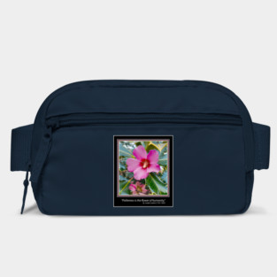 "Politeness is the flower of humanity." Bag