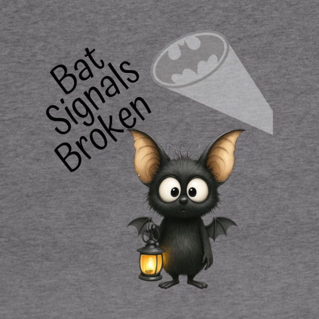 Cute Bat with Lantern Funny Halloween Costume Art by Kathy Hawke