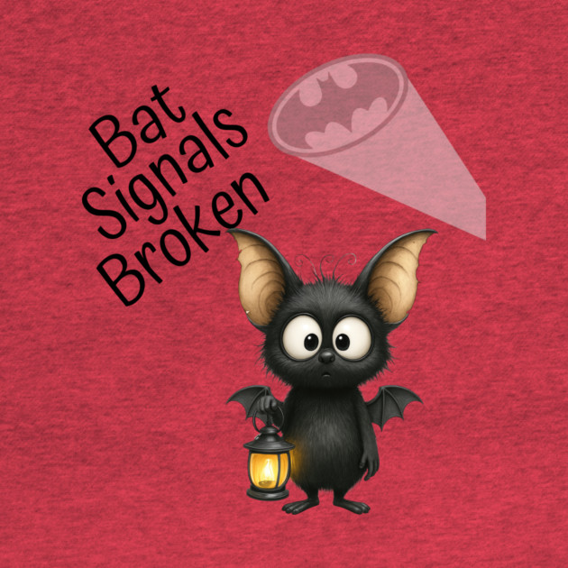 Cute Bat with Lantern Funny Halloween Costume Art by Kathy Hawke