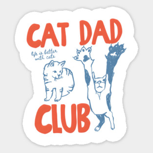 Cat-Dad-Club Sticker