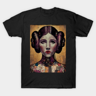 Leia Princess Illustration - Iconic Star Wars Character Art T-Shirt