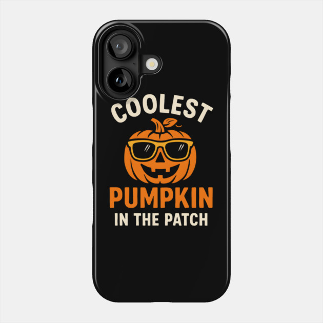 Coolest Pumpkin in the Patch Halloween Graphic Phone Case by MakerMind8.2